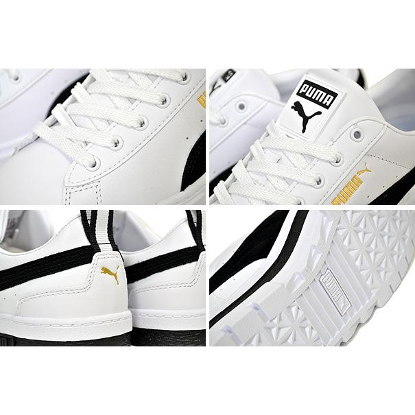 PUMA（プーマ） PUMA MAYZE LTH WNS PUMA WHITE-PUMA BLACK 381983-01 メイズ レザー ...
