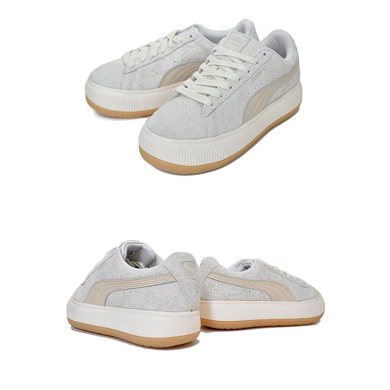 PUMA SUEDE MAYU THRIFTED WNS WARM WHITE-FROSTED IVORY 389835-01 プーマ スウェード マユ スリフテッド ウィメンズ スエード レディース 厚底 スニーカー｜limited-edition｜03
