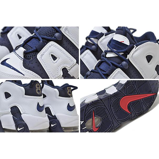 NIKE AIR MORE UPTEMPO GS OLYMPIC white/m.nvy-m.gold-unvrst 415082 