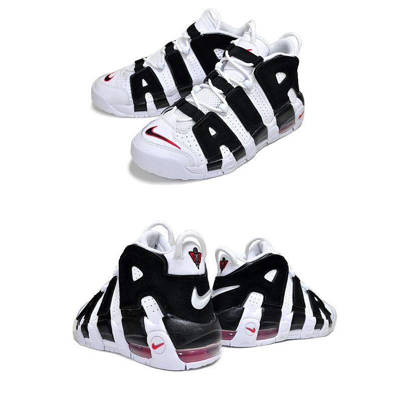 NIKE（ナイキ） NIKE AIR MORE UPTEMPO (GS) white/black-university