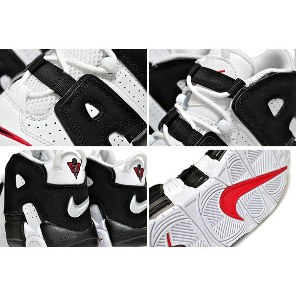 NIKE（ナイキ） NIKE AIR MORE UPTEMPO (GS) white/black-university