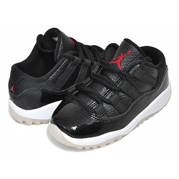 エア ジョーダン 11 NIKE JORDAN RETRO LOW (TD) 72-10 black/gym red