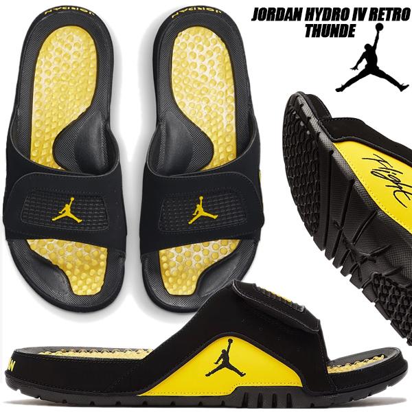 エア ジョーダン 4 NIKE JORDAN HYDRO IV RETRO THUNDER black/tour