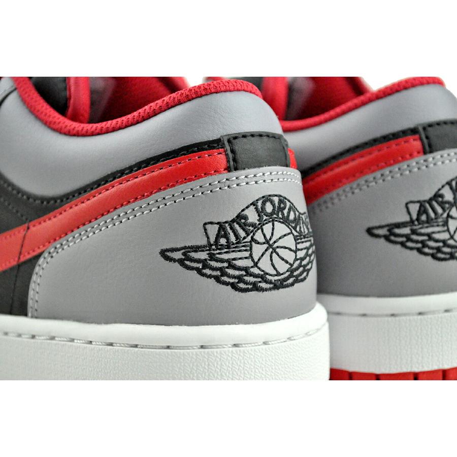 NIKE（ナイキ） NIKE AIR JORDAN 1 LOW blk/fire red-cement grey