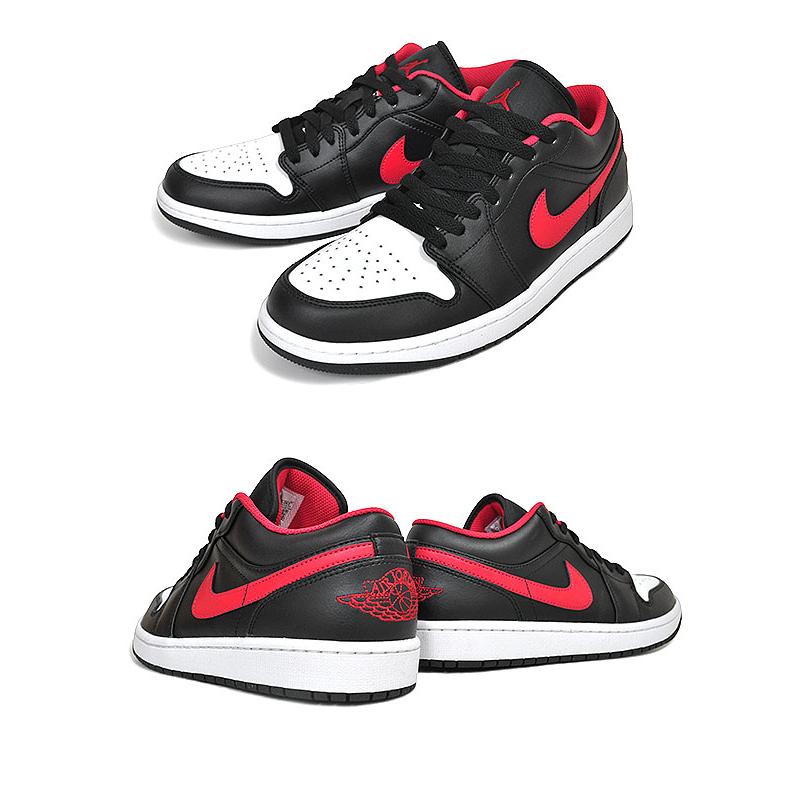 エア ジョーダン 1 NIKE AIR JORDAN LOW black/fire red-white エア ジョーダン 1 NIKE AIR JORDAN LOW black/fire red-white