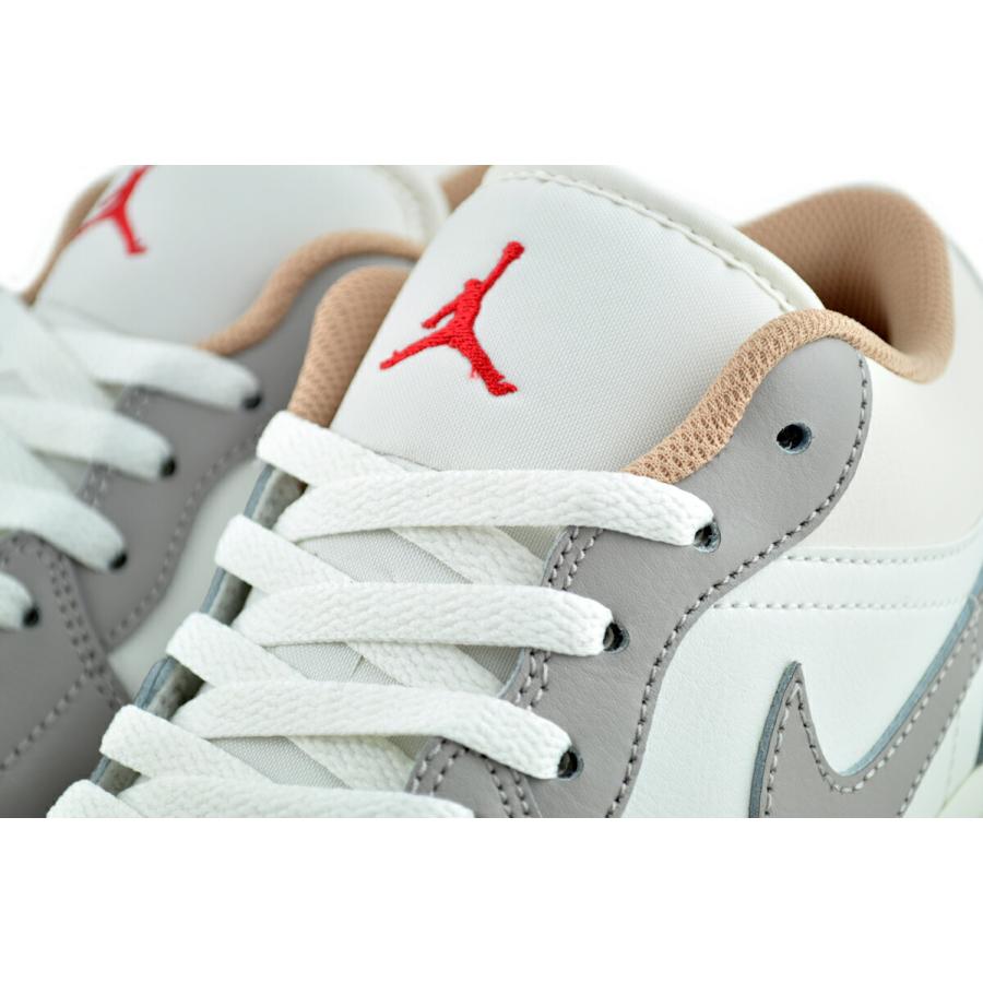 エア ジョーダン 1 NIKE AIR JORDAN LOW sail/fire red-college grey