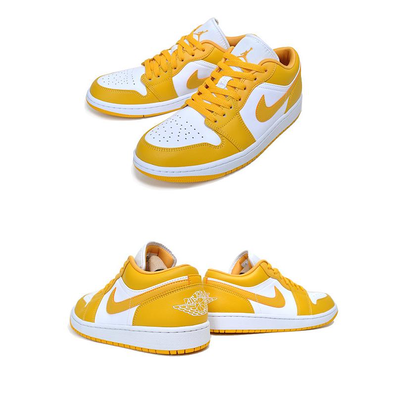 エア ジョーダン 1 NIKE AIR JORDAN LOW white/pollen 553558-171 