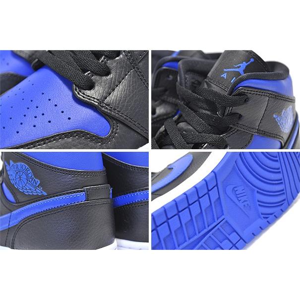 エア ジョーダン 1 NIKE AIR JORDAN MID black/hyper royal