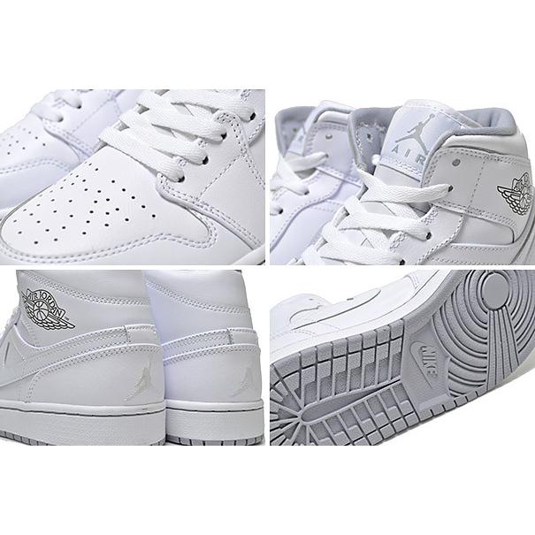 エア ジョーダン 1 【訳アリ】NIKE AIR JORDAN MID white/wht-w.gry
