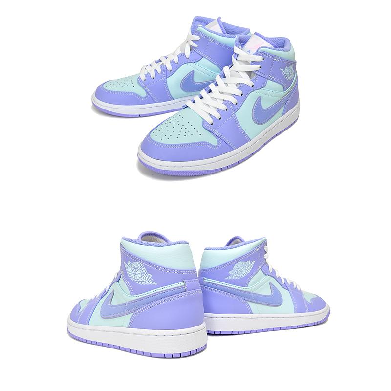エア ジョーダン 1 NIKE AIR JORDAN MID PURPLE AQUA purple pulse