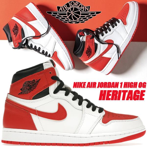 Nike エア ジョーダン ハイ ヘリテージ レッド ホワイト　13センチ エア ジョーダン 1 NIKE AIR JORDAN HIGH OG HERITAGE white