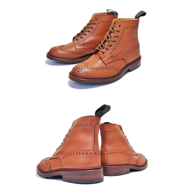 トリッカーズ カントリー ブローグブーツ レザーソール m5634 Tricker's（トリッカーズ） TRICKER'S M5634 57 BROGUE BOOTS STOW C