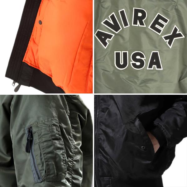 AVIREX（アヴィレックス） AVIREX MA-1 COMMERCIAL LOGOFLIGHT JACKET