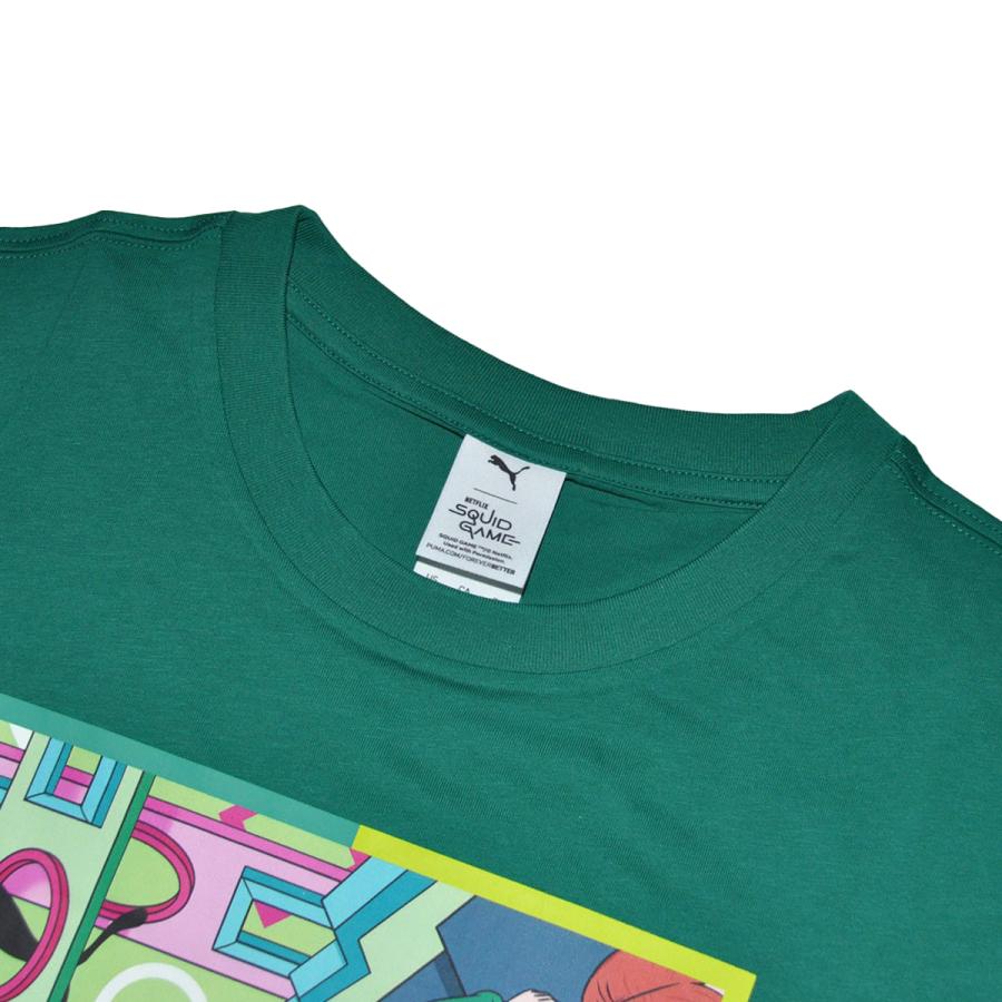PUMA（プーマ） PUMA SQUID GAME GRAPHIC SS TEE GREEN 627426-86 x