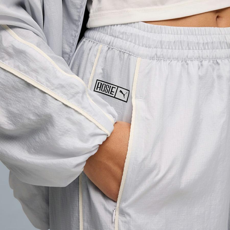 PUMA ROSE T7 RELAXED TRACK PANTS SILVER MIST 633796-32 ブラックピンク ロゼ × プーマ T7 リラックスド トラック パンツ シルバーミスト_8