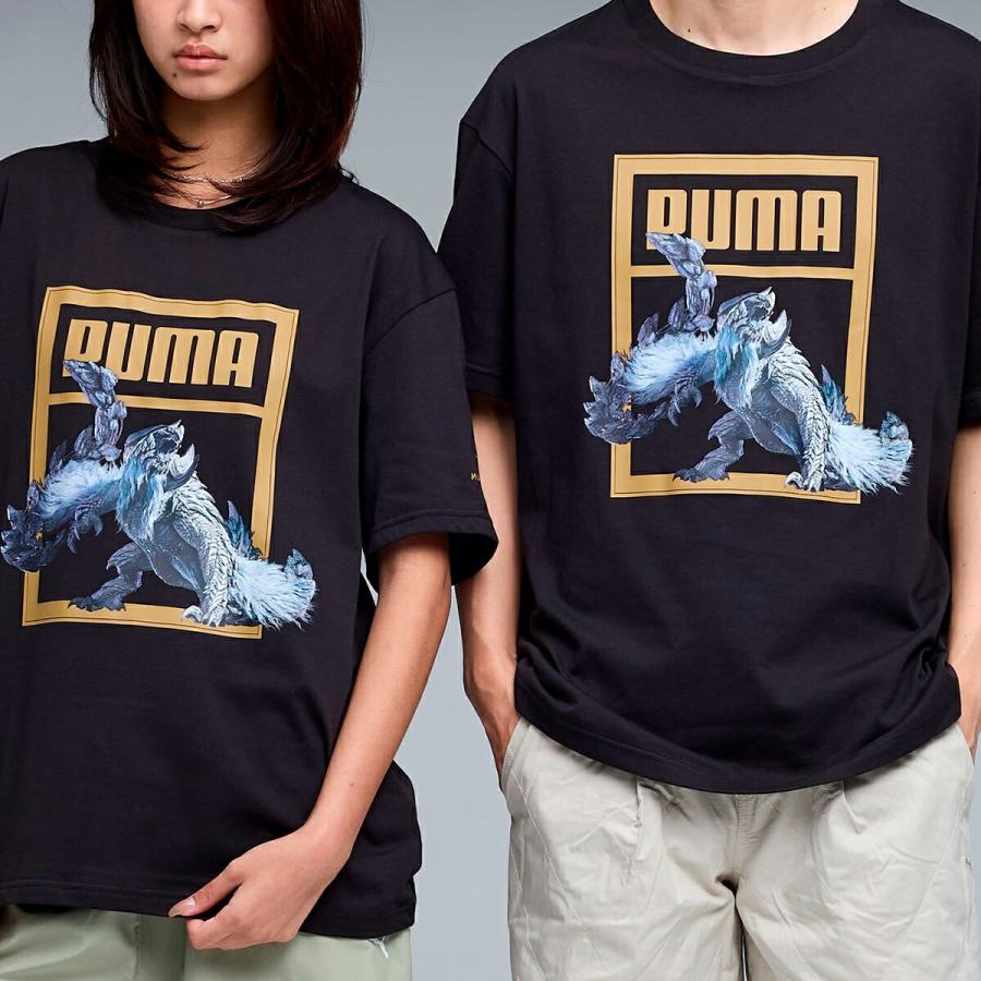 PUMA（プーマ） PUMA MONSTER HUNTER WILDS TEE PUMA BLACK 636486-01