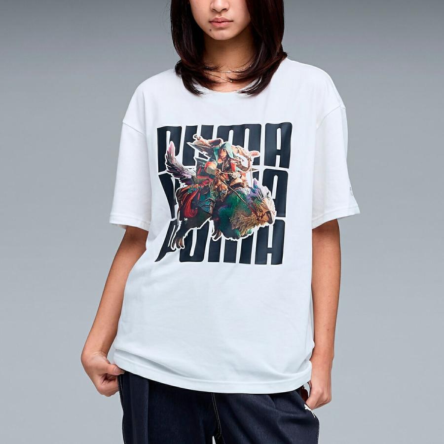 ★ プーマ Tシャツ ★ PUMA（プーマ） PUMA MONSTER HUNTER WILDS TEE PUMA WHITE 636486-02