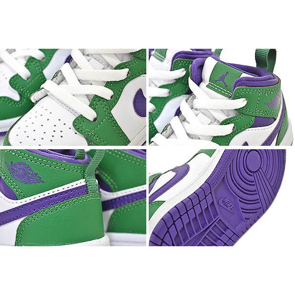 エア ジョーダン 1 NIKE JORDAN MID (TD) aloe verde/court purple