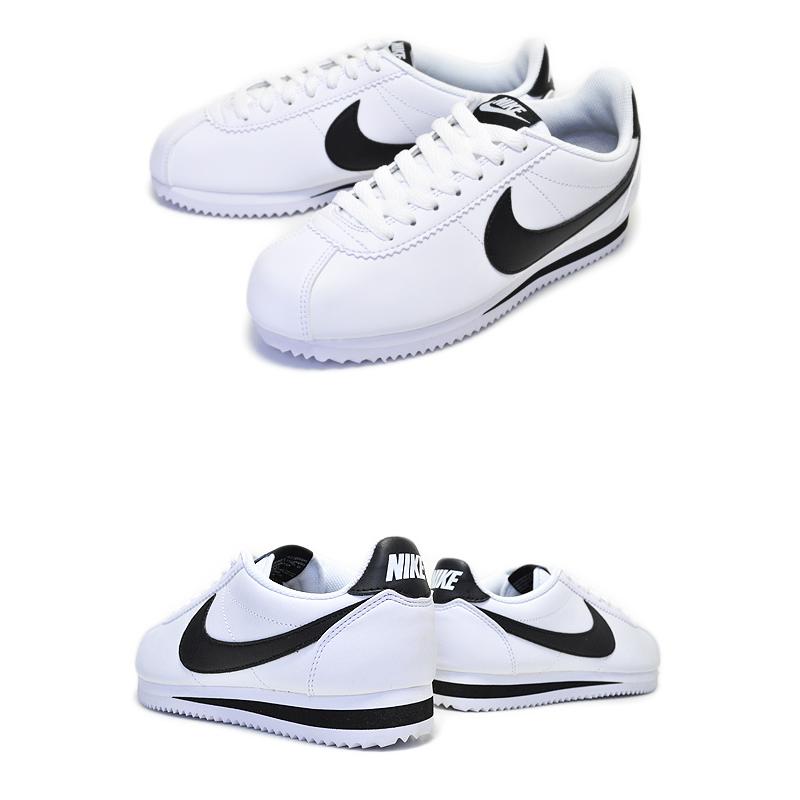 NIKE（ナイキ） NIKE WMNS CLASSIC CORTEZ LEATHER wht/black-white
