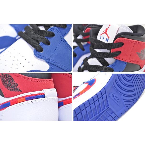 Jordan NIKE AIR JORDAN 1 MID SE white/university red-rush blue
