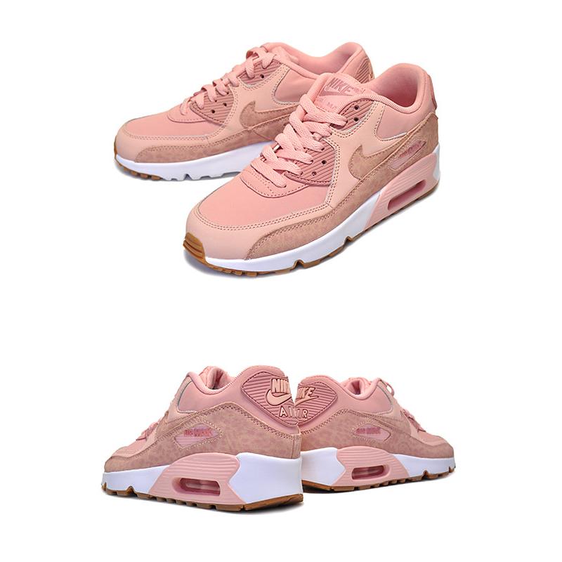 NIKE（ナイキ） NIKE AIR MAX 90 LTR SE GG coral stardust/rust pink