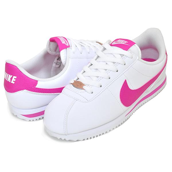 コルテッツ NIKE CORTEZ BASIC SL(GS) white/pink prime 904764-109