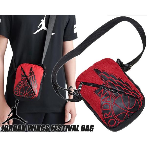 NIKE JORDAN WINGS CROSSBODY FESTIVAL BAG red/black 9a0198r78 ナイキ ジョーダン