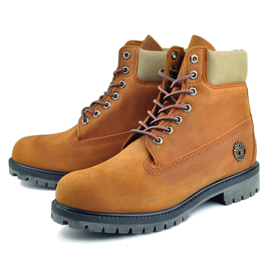 イエローブーツ Timberland 6INCH PREMIUM BOOTS MEDIUM ORANGE FULL