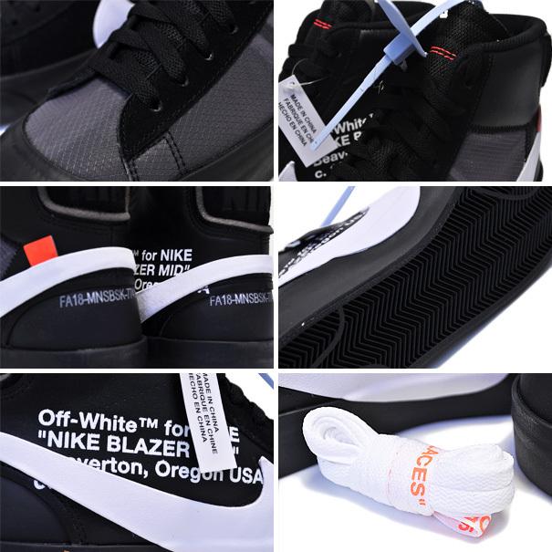NIKE（ナイキ） THE : 10 NIKE BLAZER MID OFF-WHITE black/white-cone
