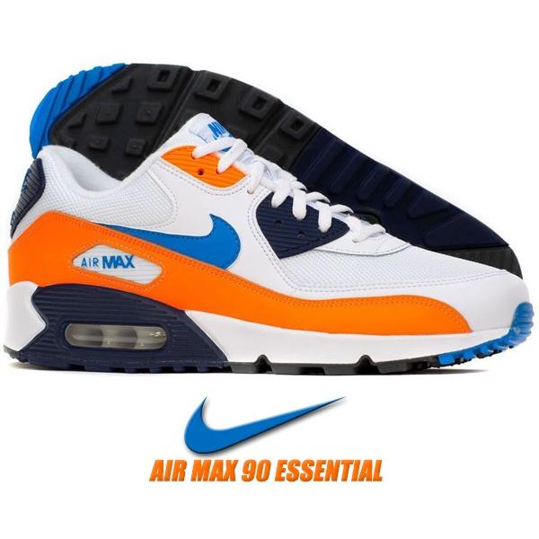 NIKE（ナイキ） NIKE AIR MAX 90 ESSENTIAL white/photo blue-total