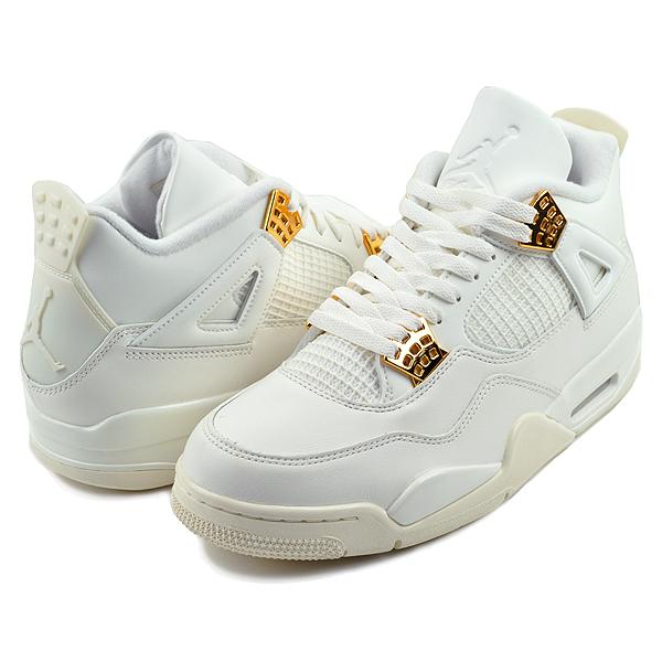 エア ジョーダン 4 NIKE WMNS AIR JORDAN RETRO sail/metallic gold