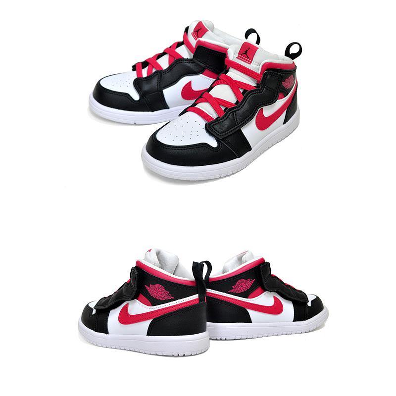 エアジョーダン1 TD 14cm 楽天市場】NIKE JORDAN 1 MID ALT(TD) black/very berry-white