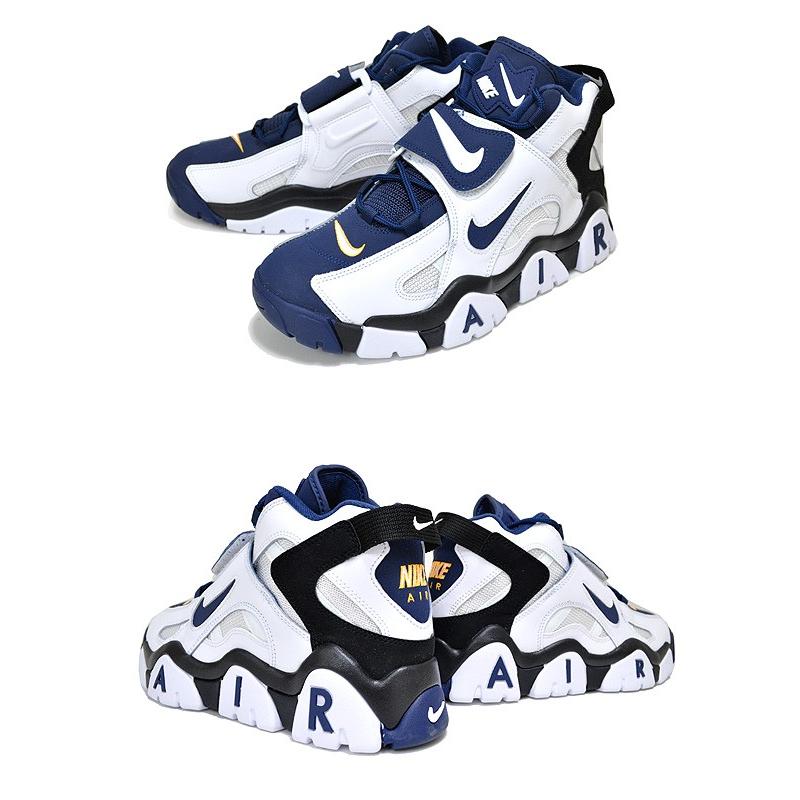NIKE（ナイキ） NIKE AIR BARRAGE MID white/midnight navy-black 