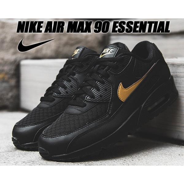NIKE（ナイキ） NIKE AIR MAX 90 ESSENTIAL black/metallic gold