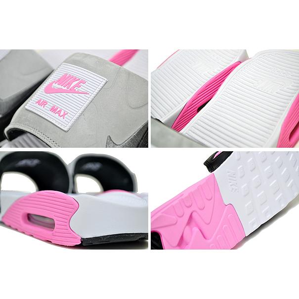 NIKE（ナイキ） NIKE AIR MAX 90 SLIDE white/smoke grey-rose bq4635