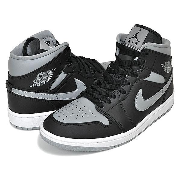 エア ジョーダン 1 NIKE WMNS AIR JORDAN MID black/particle grey