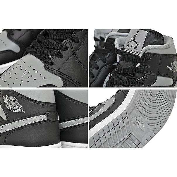 エア ジョーダン 1 NIKE WMNS AIR JORDAN MID black/particle grey