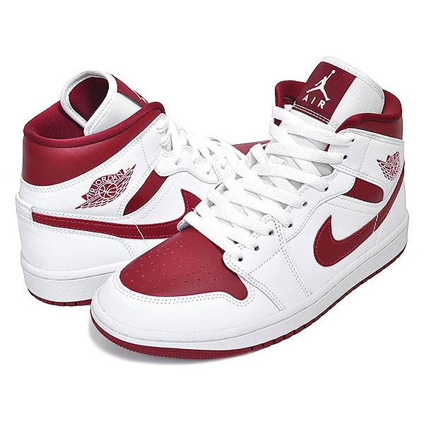 エア ジョーダン 1 NIKE WMNS AIR JORDAN MID white/pomegranate-white