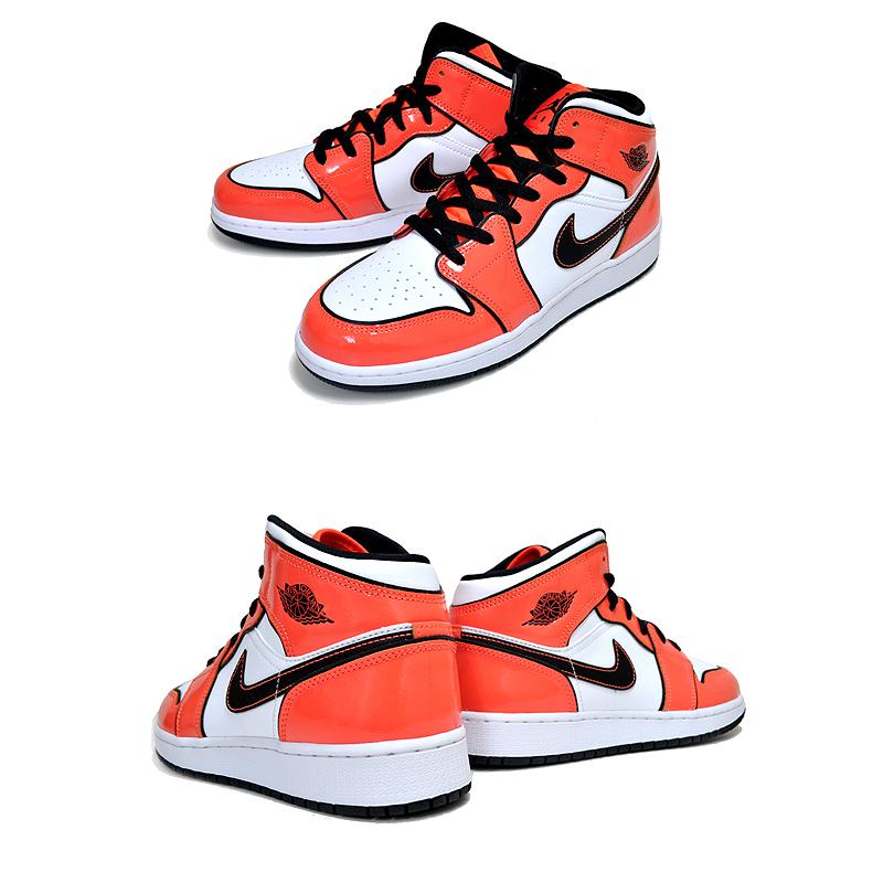 Jordan NIKE AIR JORDAN 1 MID SE (GS) turf orange/black-white