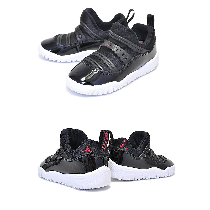 エア ジョーダン 11 NIKE JORDAN RETRO LITTLE FLEX(TD) black/gym red