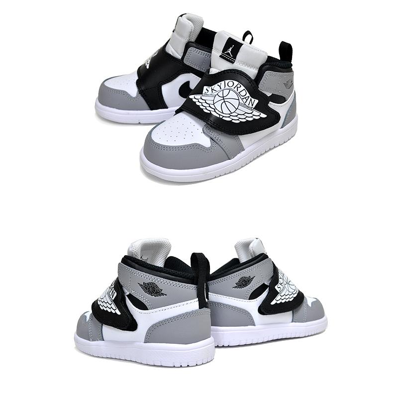 Jordan NIKE SKY JORDAN 1(TD) white/black-particle grey bq7196-102