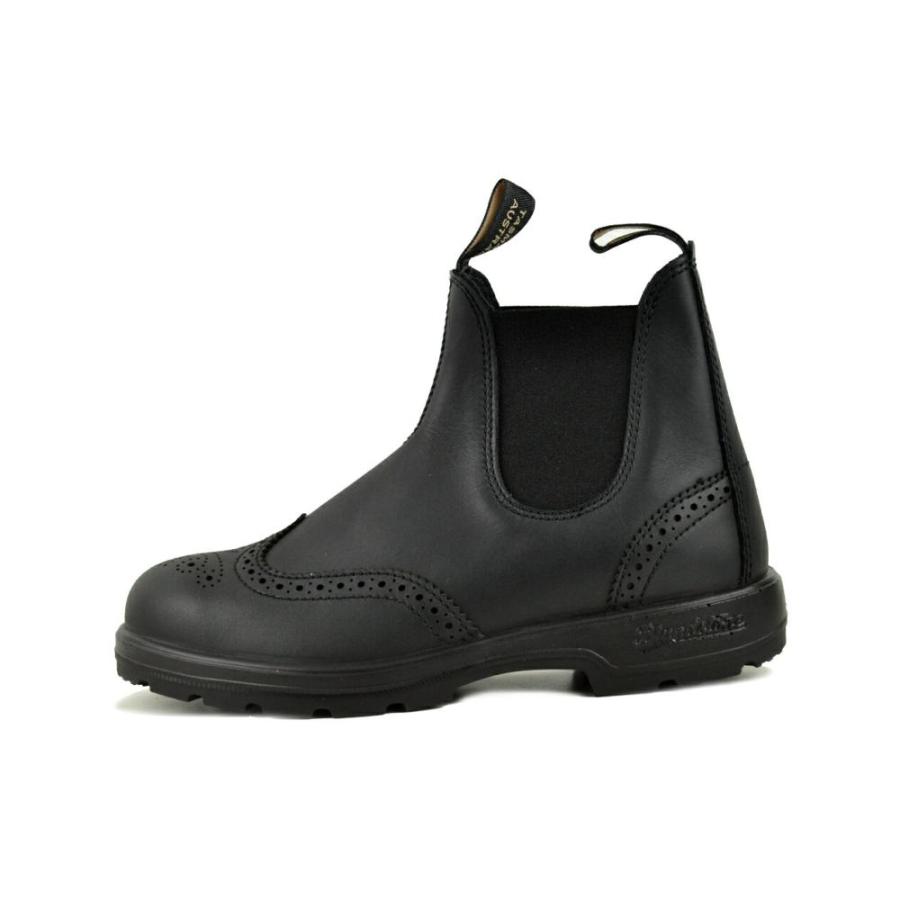 BLUNDSTONE Blundstone ELASTIC SIDED BROGUE BOOT BLACK bs2443009 