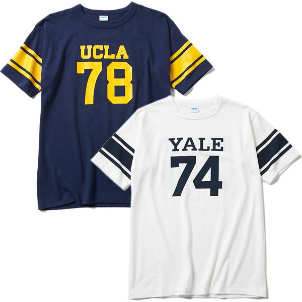 Champion TRUE TO ARCHIVES 1/4 SLEEVE FOOTBALL TEE c3-r339 NAVY 