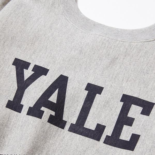 REVERSE WEAVE Champion TRUE TO ARCHIVES CREW NECK SWEAT YALE c3