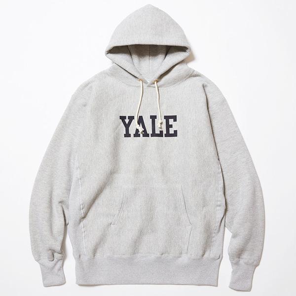 チャンピオン　YALE パーカー　単色　トゥルートゥアーガイブ　リバースウィーブ REVERSE WEAVE Champion TRUE TO ARCHIVES HOODED SWEAT YALE c3