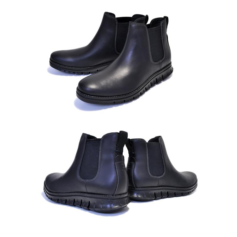 【ZEROGRAND】コールハーンmens C30163 ブラック 合皮　未使用 ZEROGRAND】コールハーンmens C30163 ブラック 合皮未使用