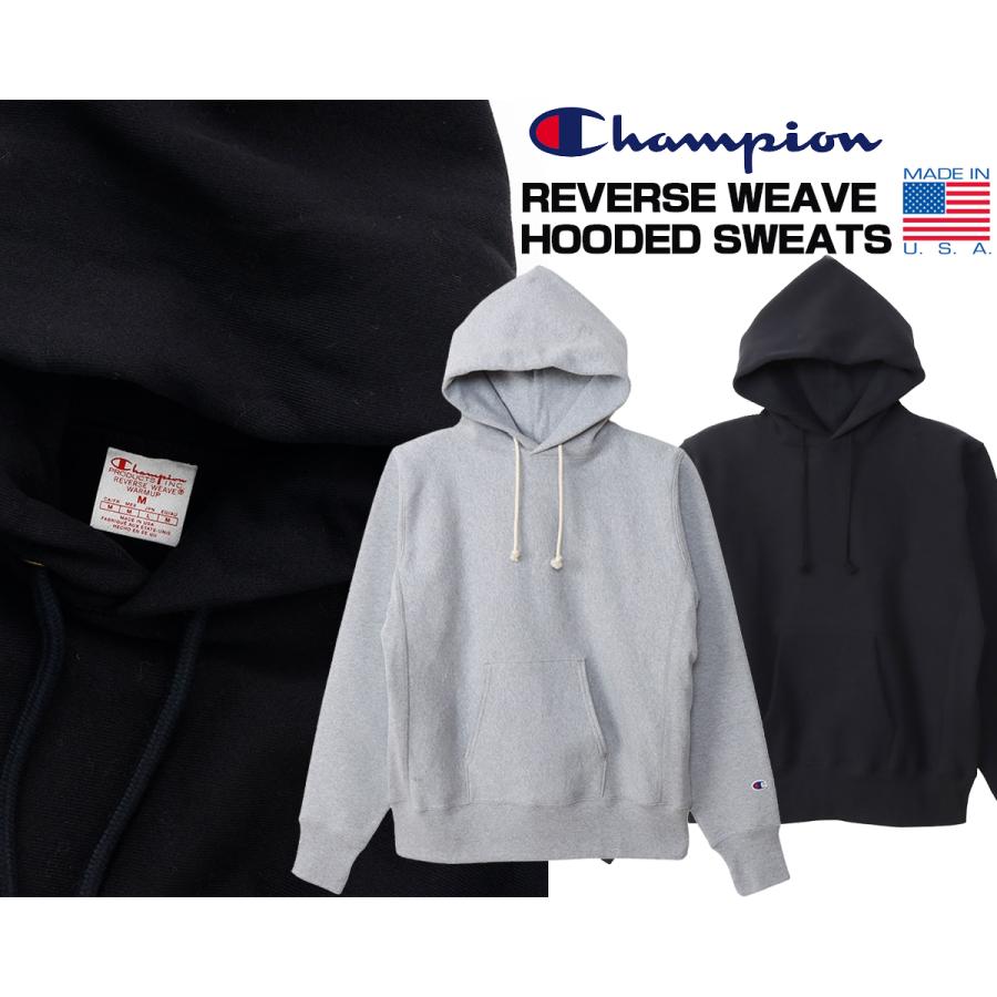 REVERSE WEAVE Champion HOODED SWEATS 12.5oz. MADE IN USA c5-a101 