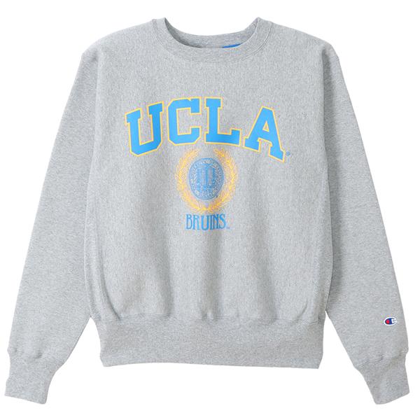 Champion REVERSE WEAVE CREW NECK SWEAT SHIRT MADE IN USA UCLA 12.5oz. OXFORD GREY c5-w003 チャンピオン リバースウィーブ クルーネック スウェット グレー｜limited-edition｜02