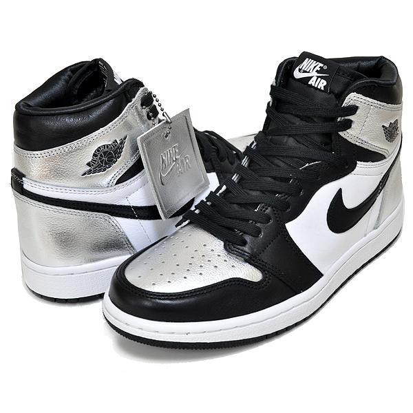 エア ジョーダン 1 NIKE WMNS AIR JORDAN HIGH OG Silver Toe black
