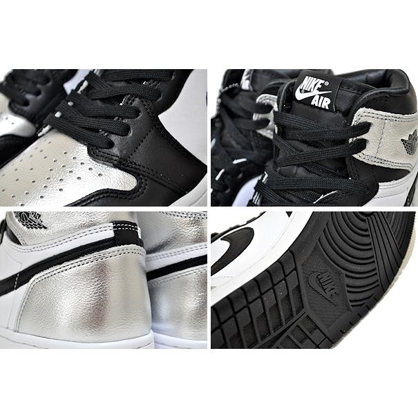 エア ジョーダン 1 NIKE WMNS AIR JORDAN HIGH OG Silver Toe black